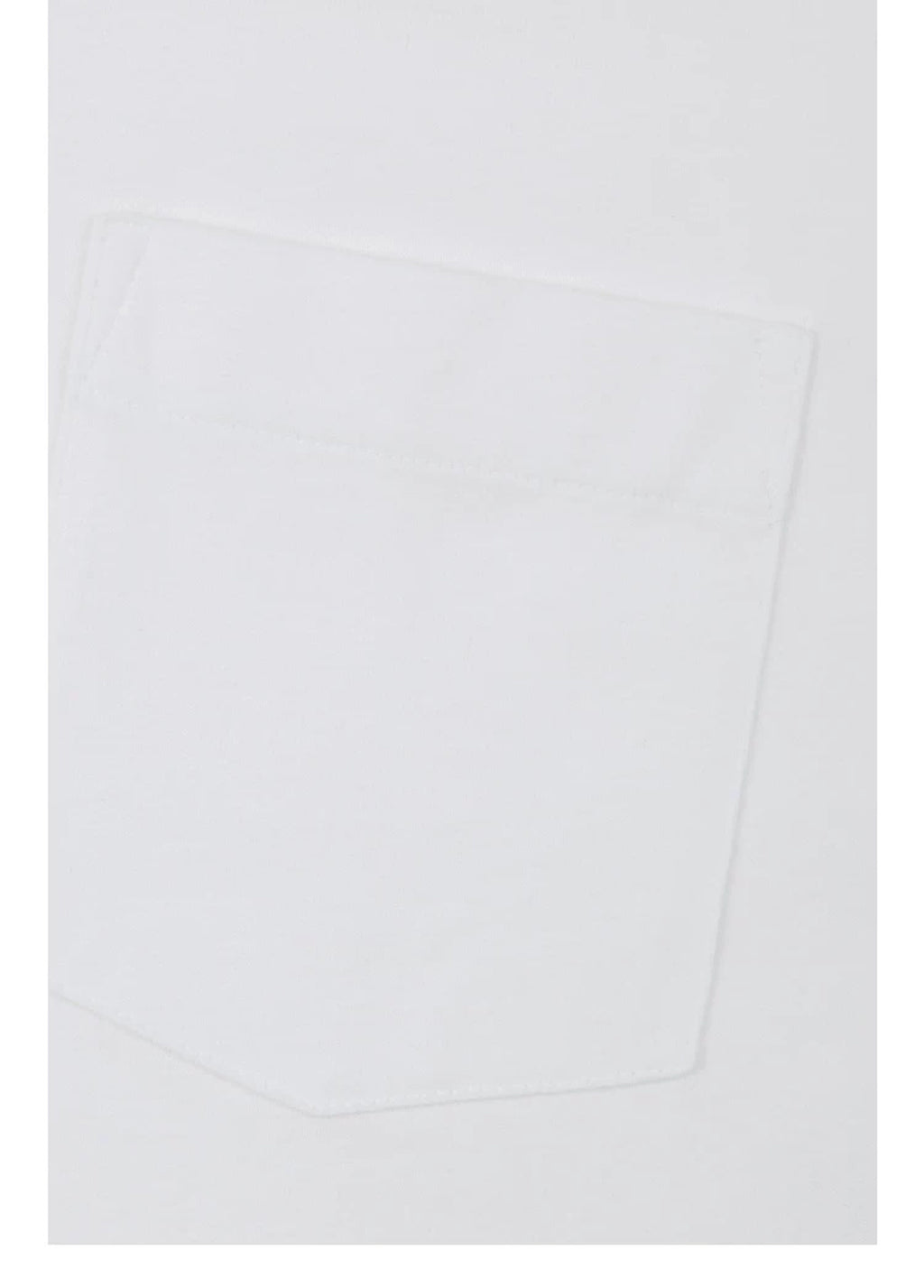 IDLT long sleeve pocket T-shirt, white chest pocket stitching.