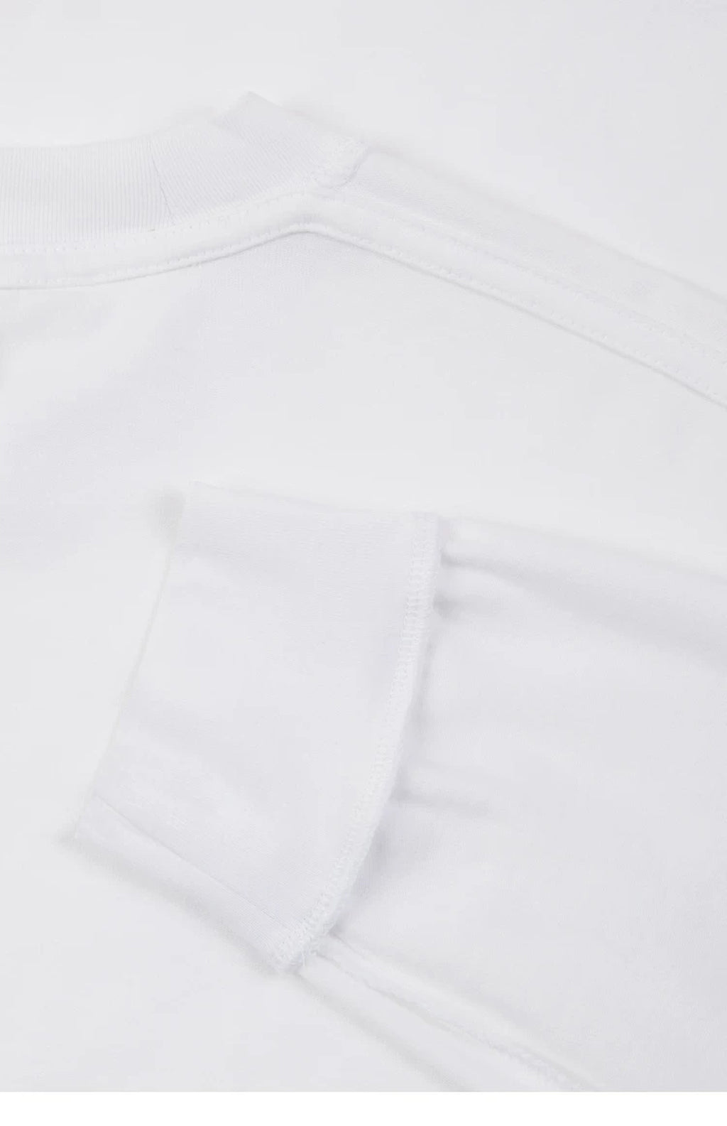 IDLT long sleeve pocket T-shirt, white shoulder seam and cuff.