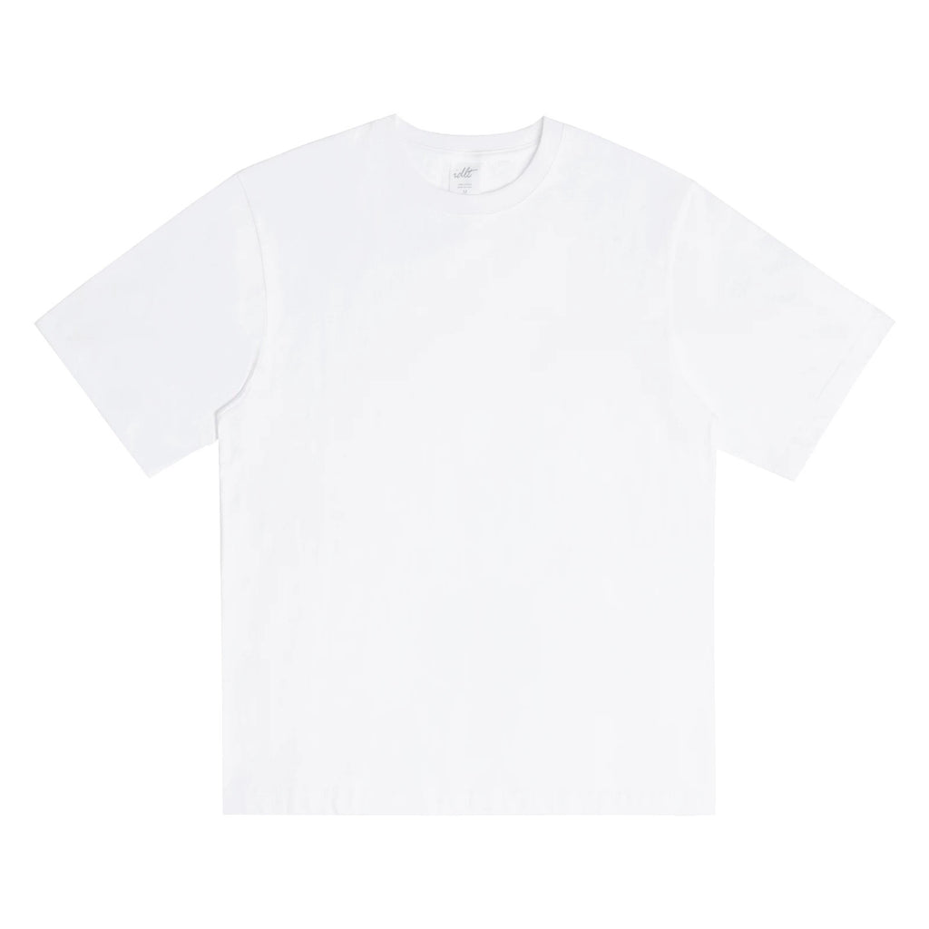 IDLT T-shirt, white front.
