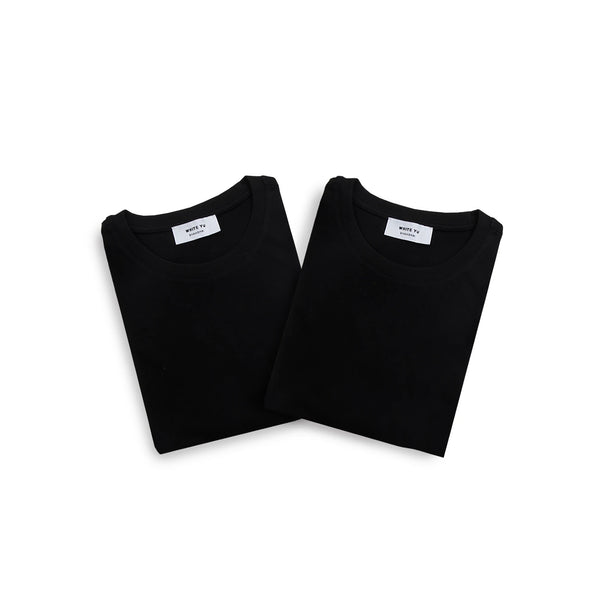 IDLT long sleeve T-shirt, black folded pair.