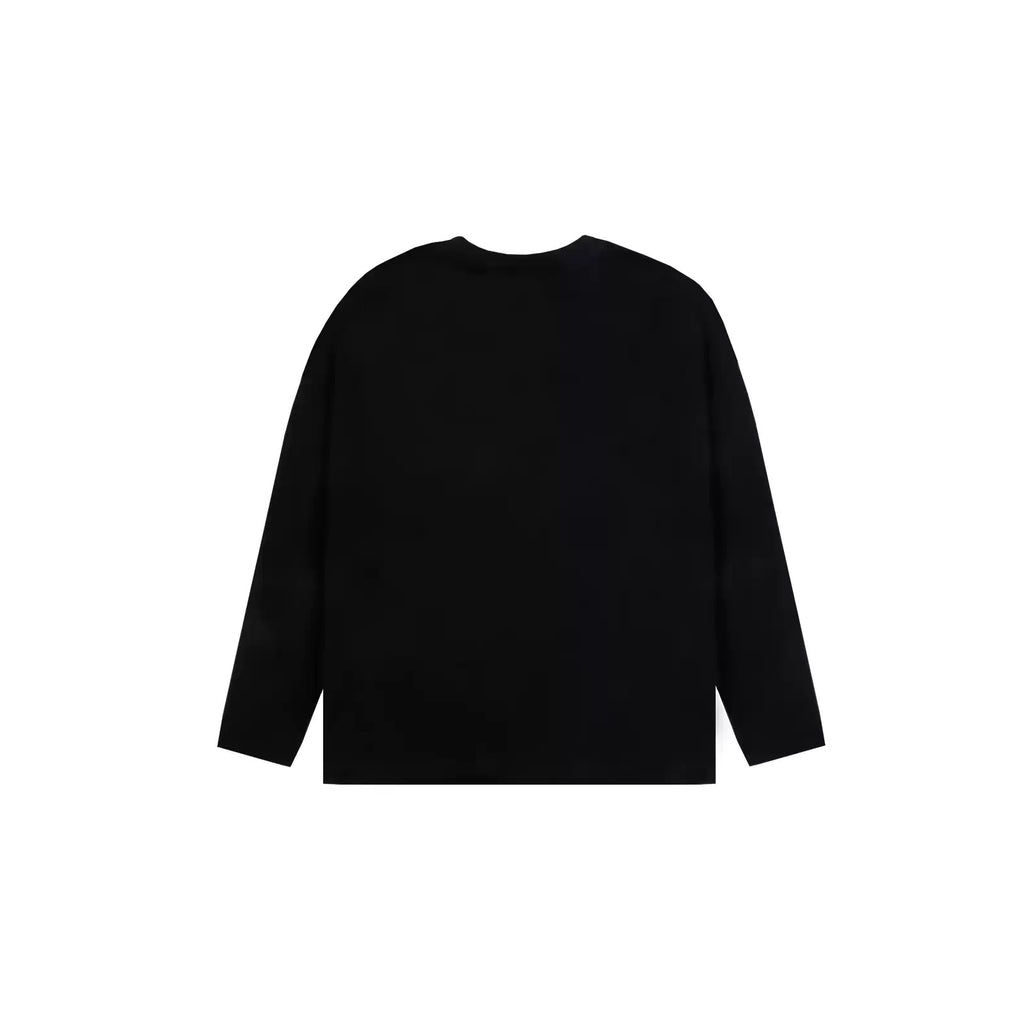 IDLT long sleeve T-shirt, black back.