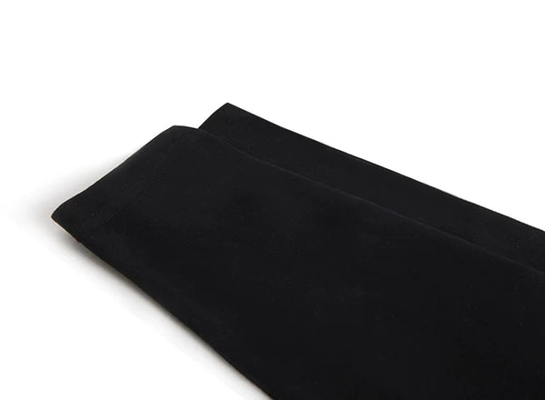 IDLT long sleeve T-shirt, black folded sleeve.