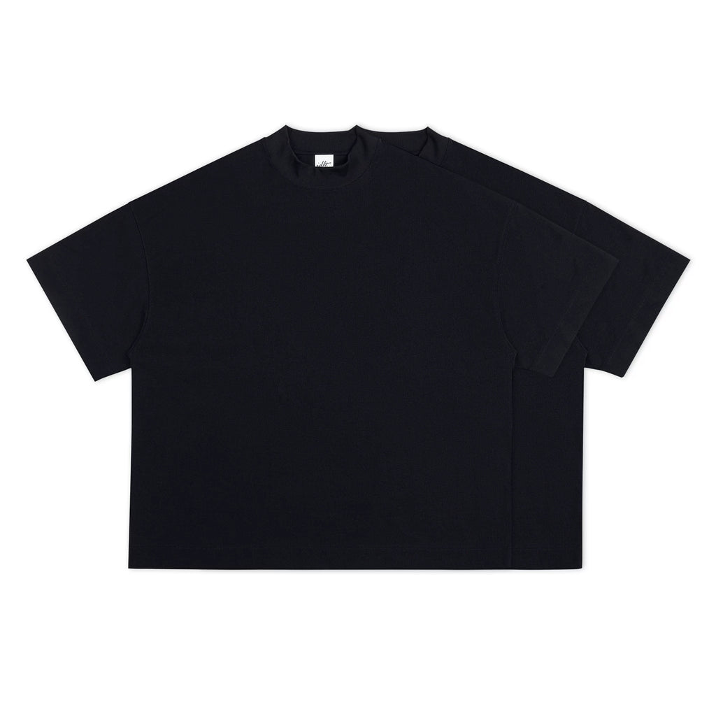IDLT T-shirt, black layered pair.
