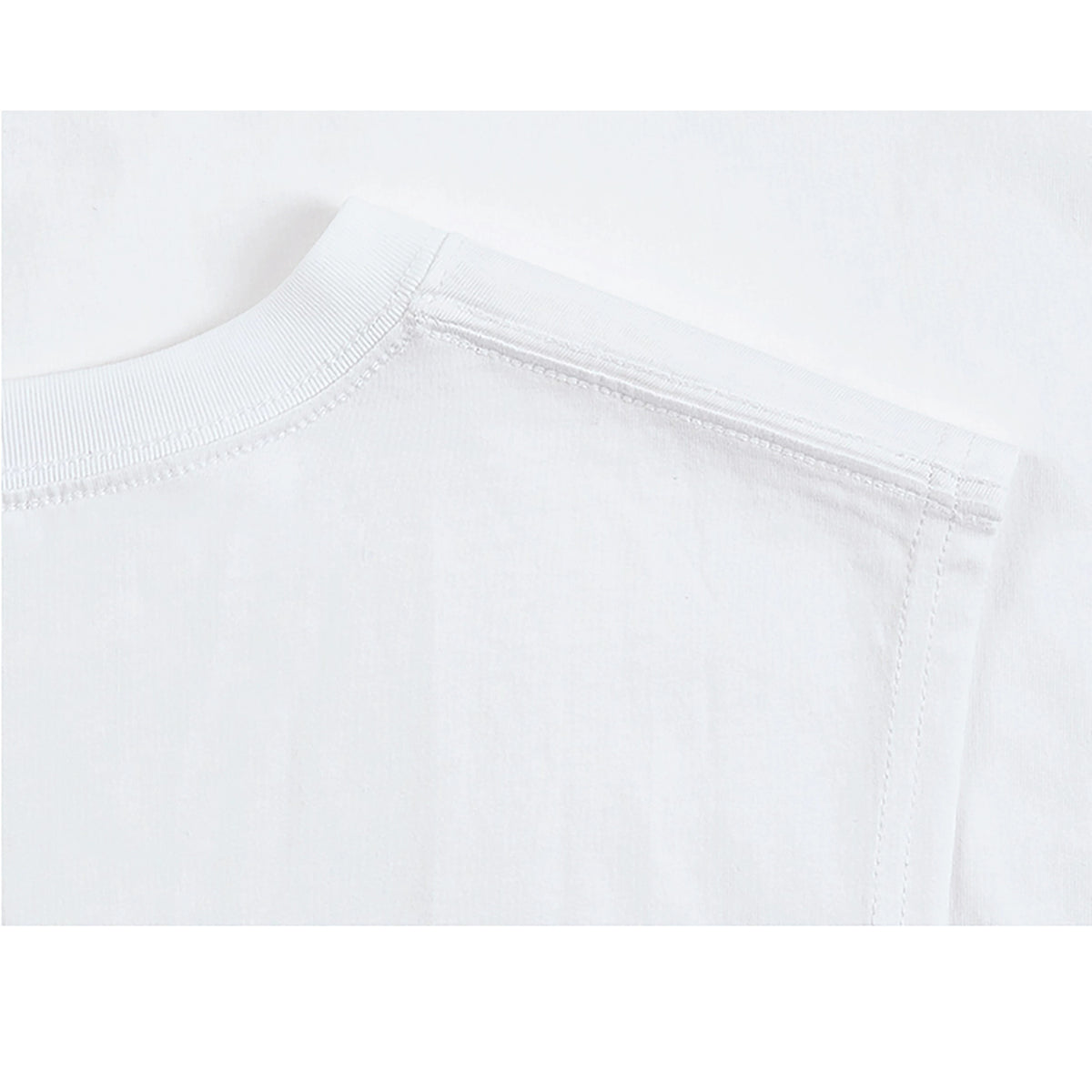 IDLT sleeveless T-shirt, white shoulder seam.