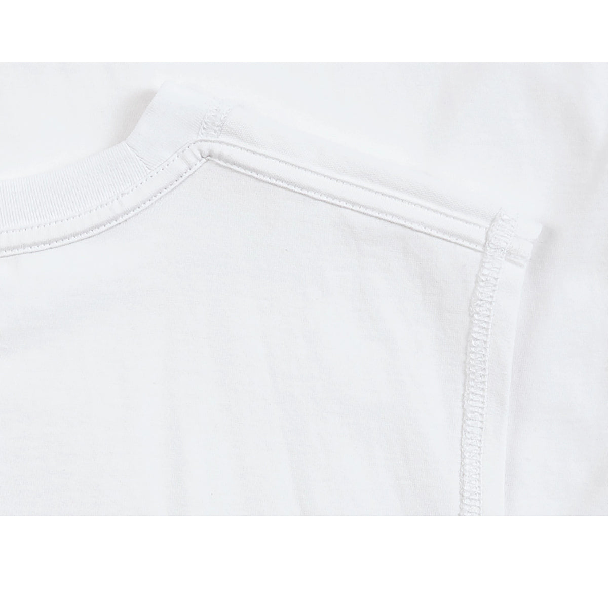 IDLT sleeveless T-shirt, white inner shoulder seam.