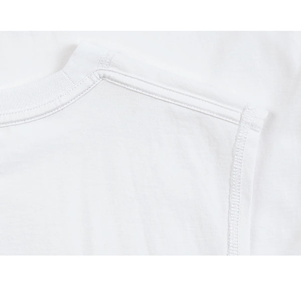 IDLT sleeveless T-shirt, white inner shoulder seam.