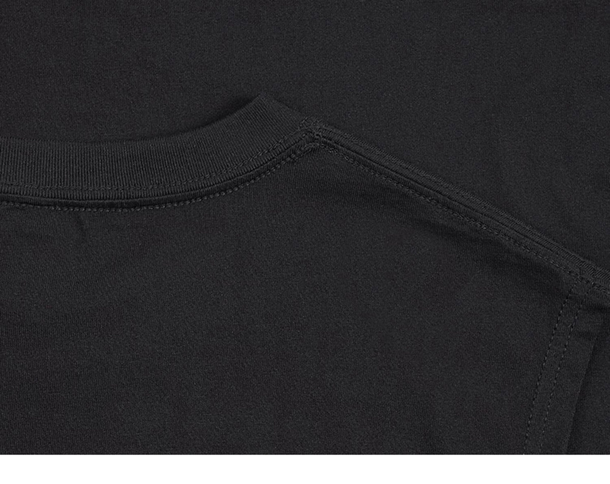 IDLT sleeveless T-shirt, black inner shoulder seam.