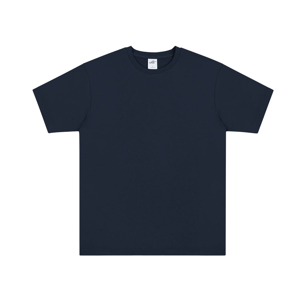 Lightweight Classic-Fit Tee, navy front view.