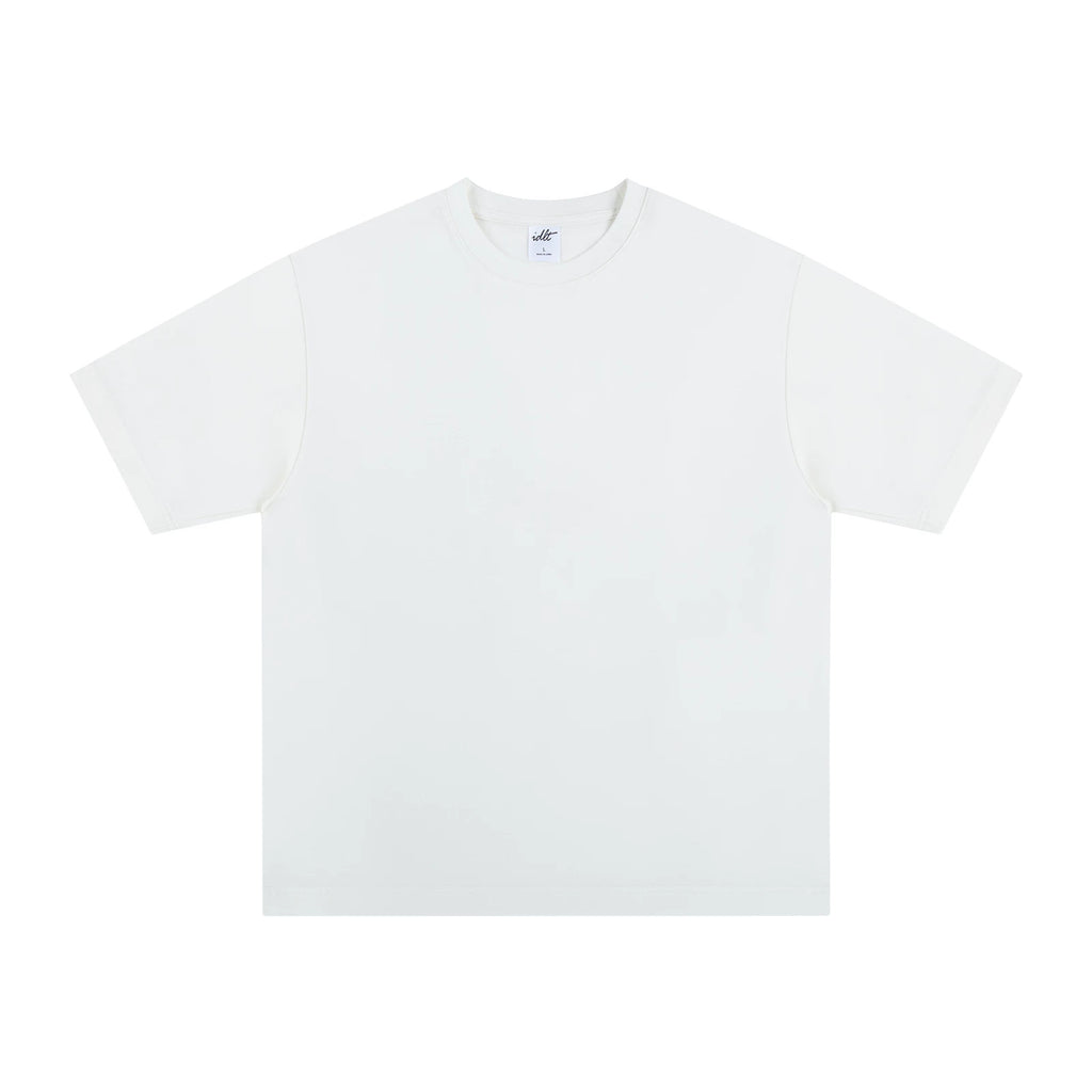 IDLT T-shirt, white front.