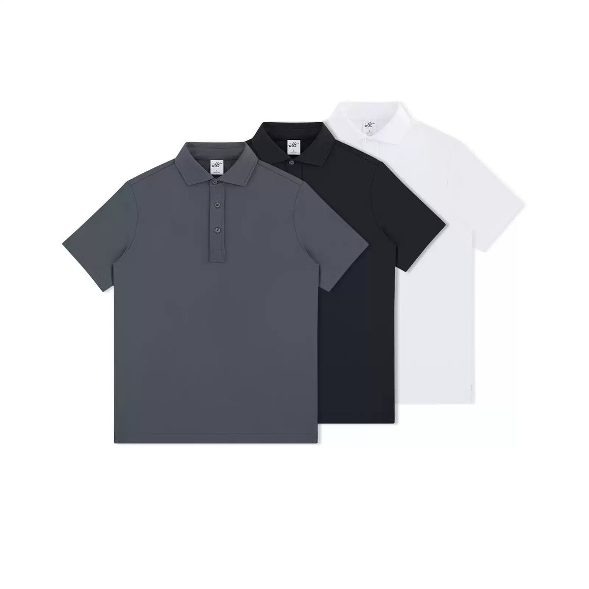 IDLT polo shirt, color lineup.