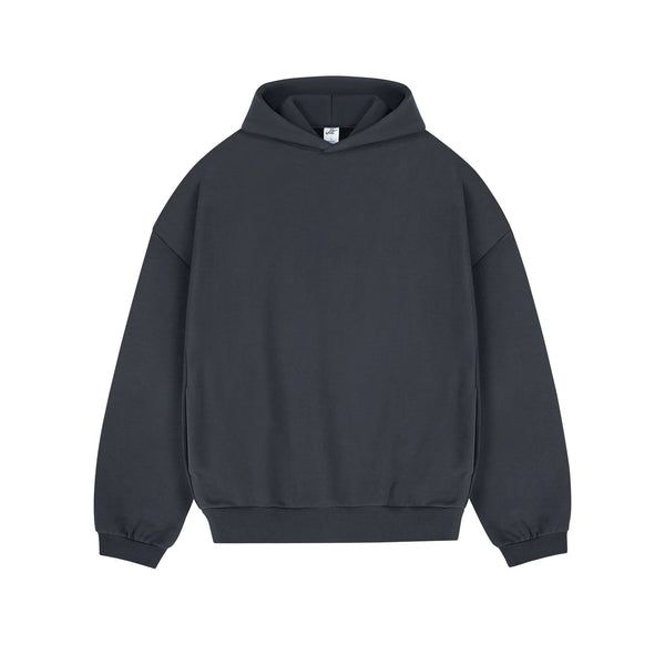 IDLT hoodie, dark gray front.