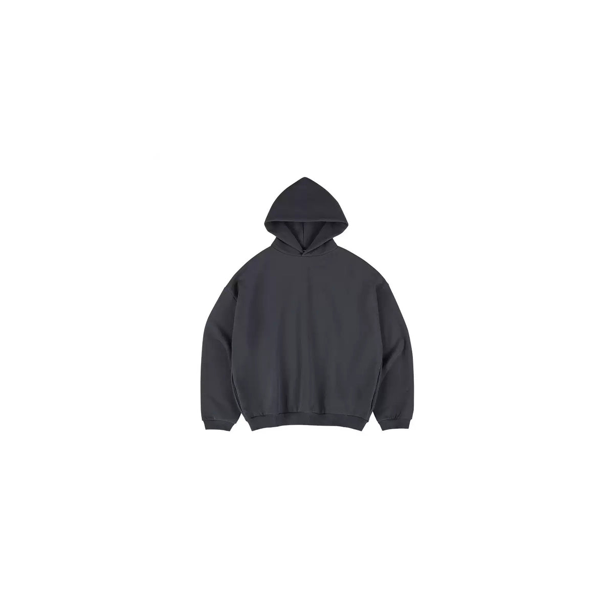 IDLT hoodie, dark gray front overview.