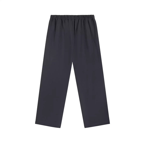 IDLT wide leg sweatpants, dark gray back.