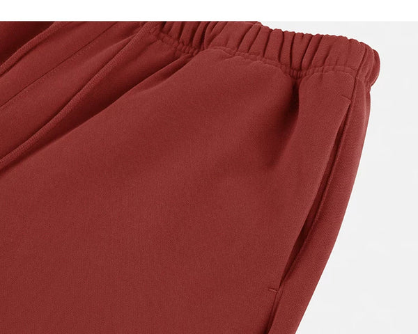 IDLT wide leg sweatpants, red side pocket.
