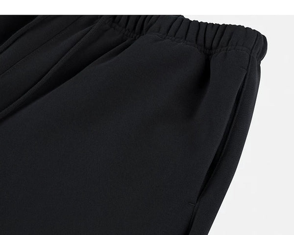 IDLT wide leg sweatpants, black side pocket.