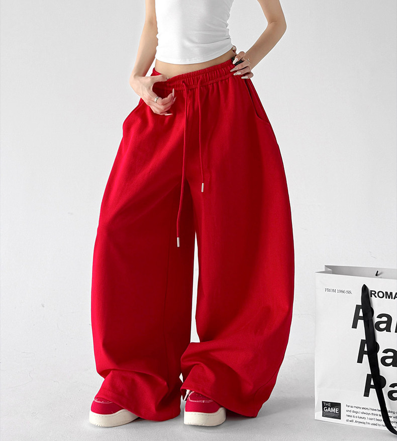 Drawstring Wide-Leg Sweatpants - CT66109 Main image