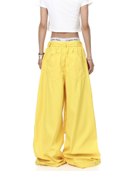 Detachable Belt Oversized Pocket Cargo Pants