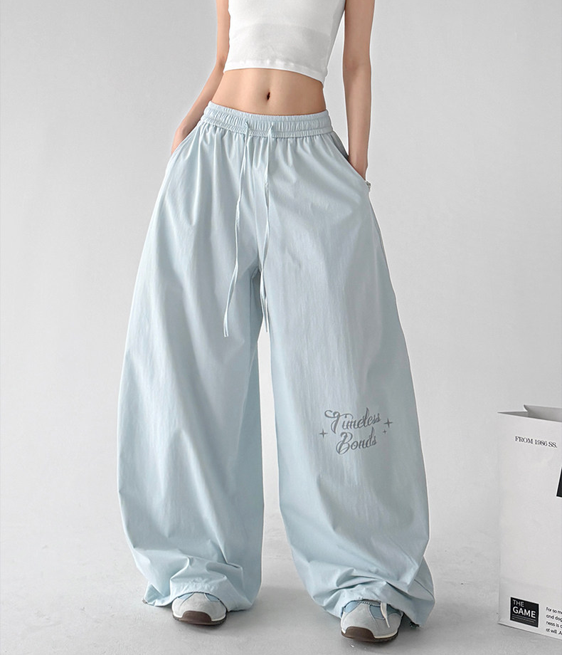 Wide Leg Parachute Cargo Pants - CT66130