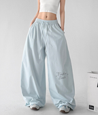 Wide Leg Parachute Cargo Pants - CT66130