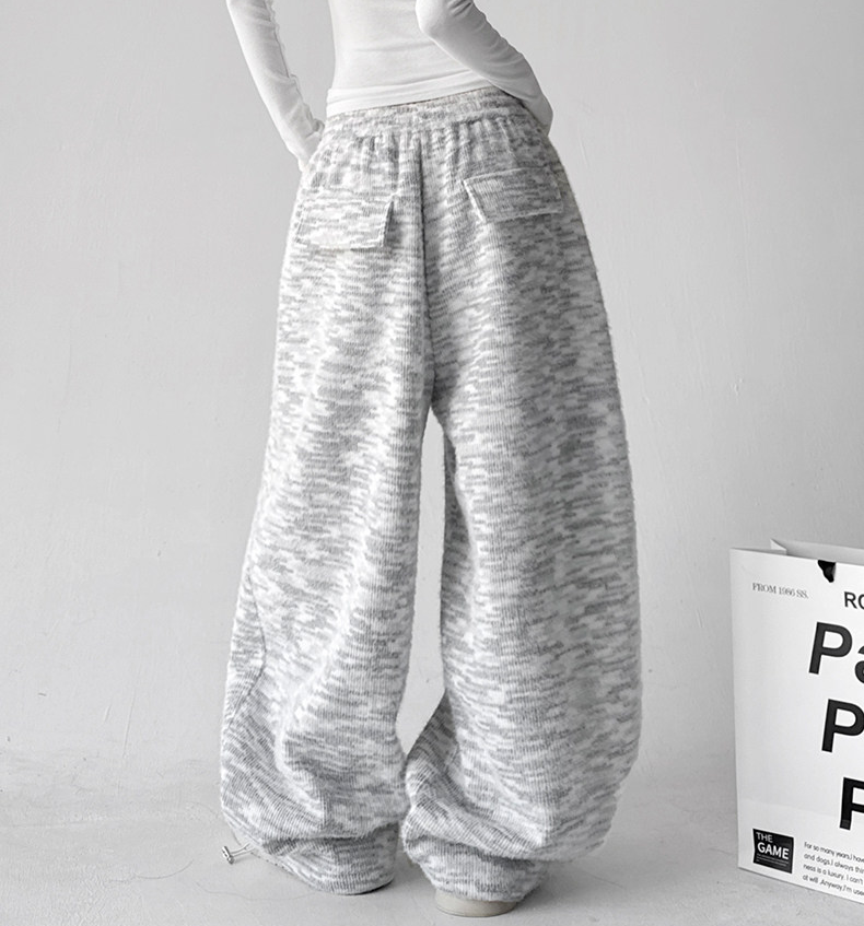 Letter Embroidered Wide-Leg Sweatpants Secondary image