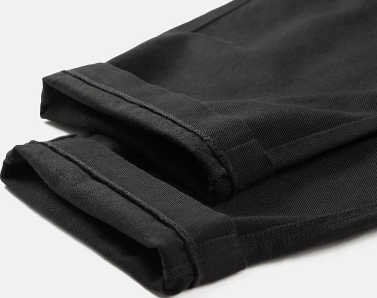 Elastic-Waist Tapered Pants - COPPING THREADS - IDLT