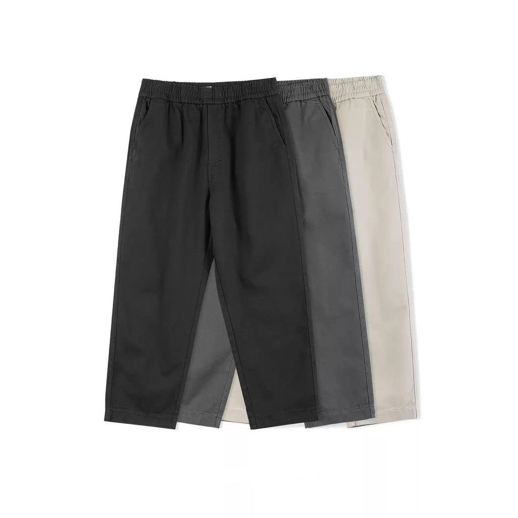Elastic-Waist Tapered Pants - COPPING THREADS - IDLT