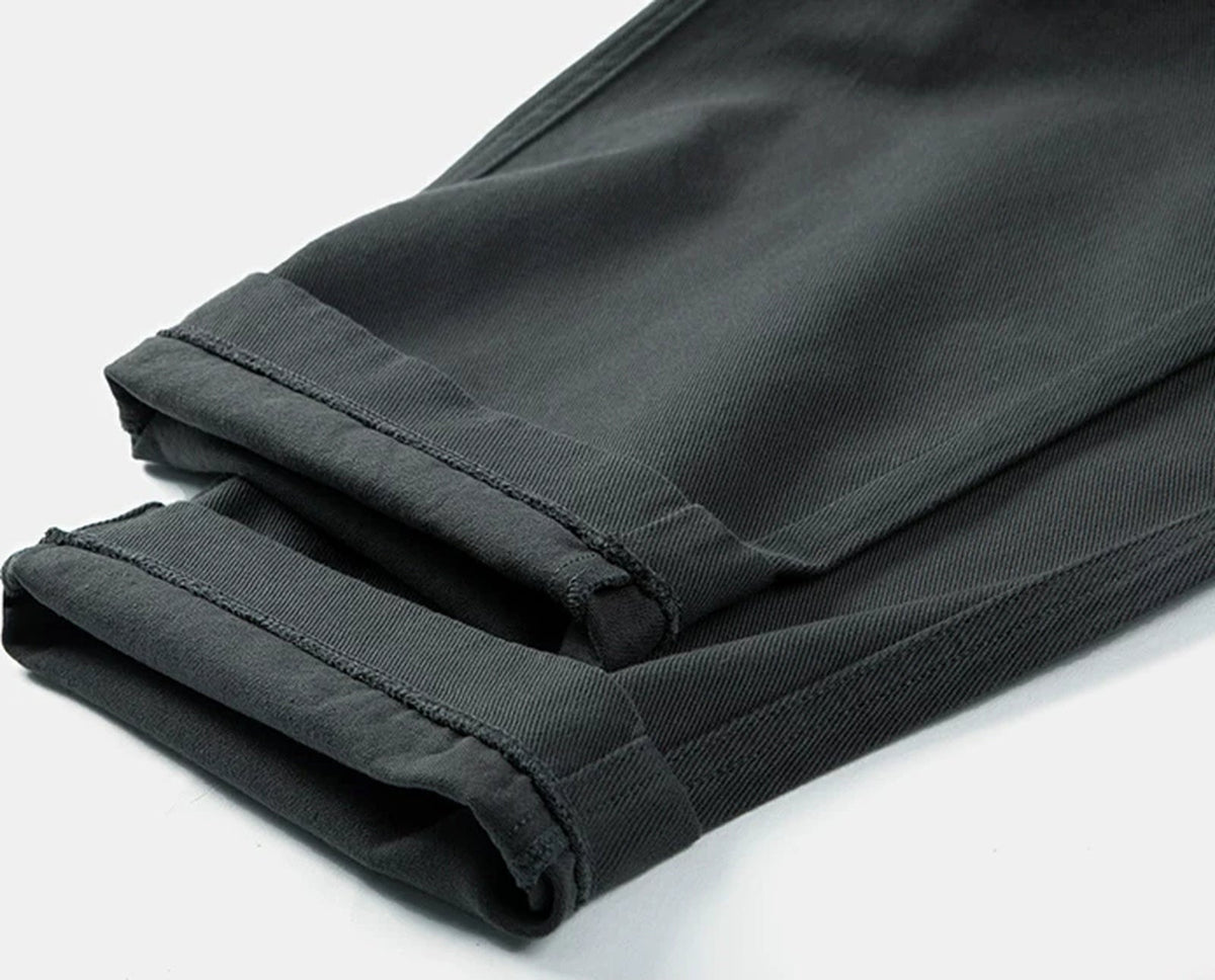 Elastic-Waist Tapered Pants - COPPING THREADS - IDLT