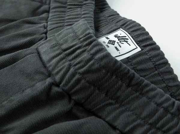 Elastic-Waist Tapered Pants - COPPING THREADS - IDLT