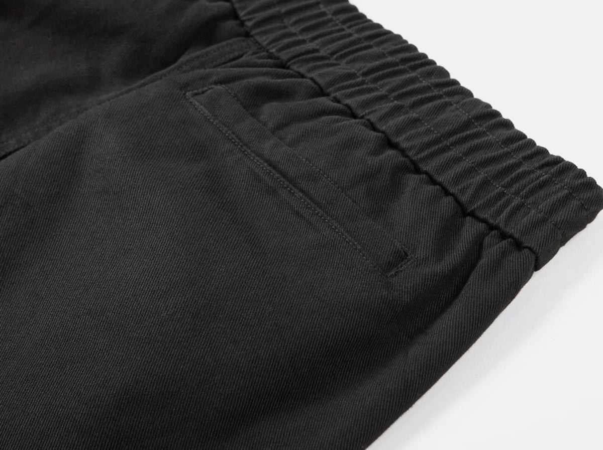 Elastic-Waist Tapered Pants - COPPING THREADS - IDLT