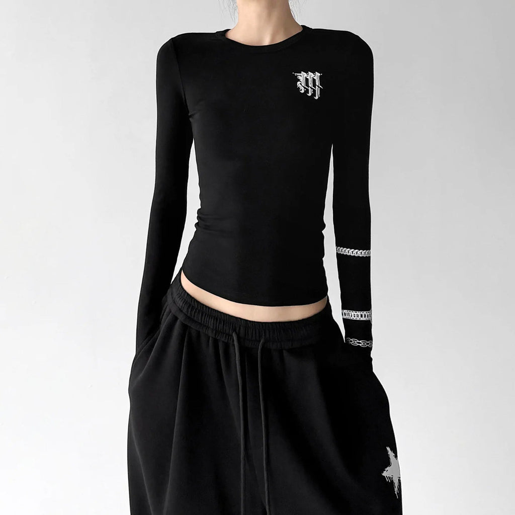 Emblem-Detail Long-Sleeve T-Shirt - COPPING THREADS - CT ORIGINALS