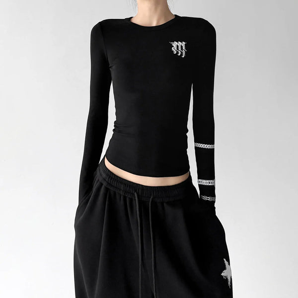Emblem-Detail Long-Sleeve T-Shirt - COPPING THREADS - CT ORIGINALS