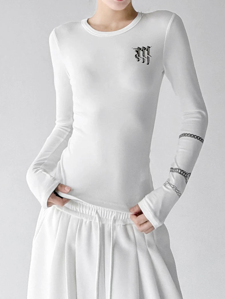Emblem-Detail Long-Sleeve T-Shirt - COPPING THREADS - CT ORIGINALS