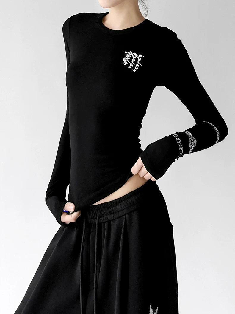 Emblem-Detail Long-Sleeve T-Shirt - COPPING THREADS - CT ORIGINALS