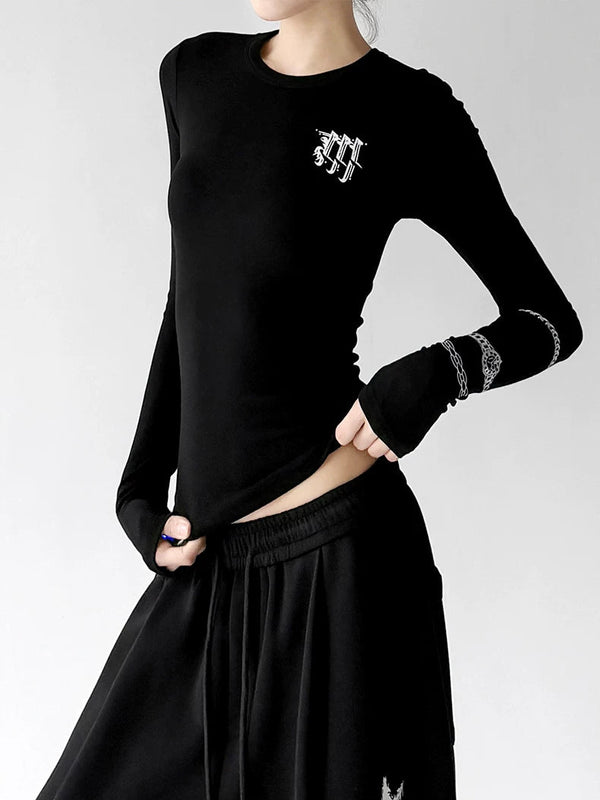 Emblem-Detail Long-Sleeve T-Shirt - COPPING THREADS - CT ORIGINALS