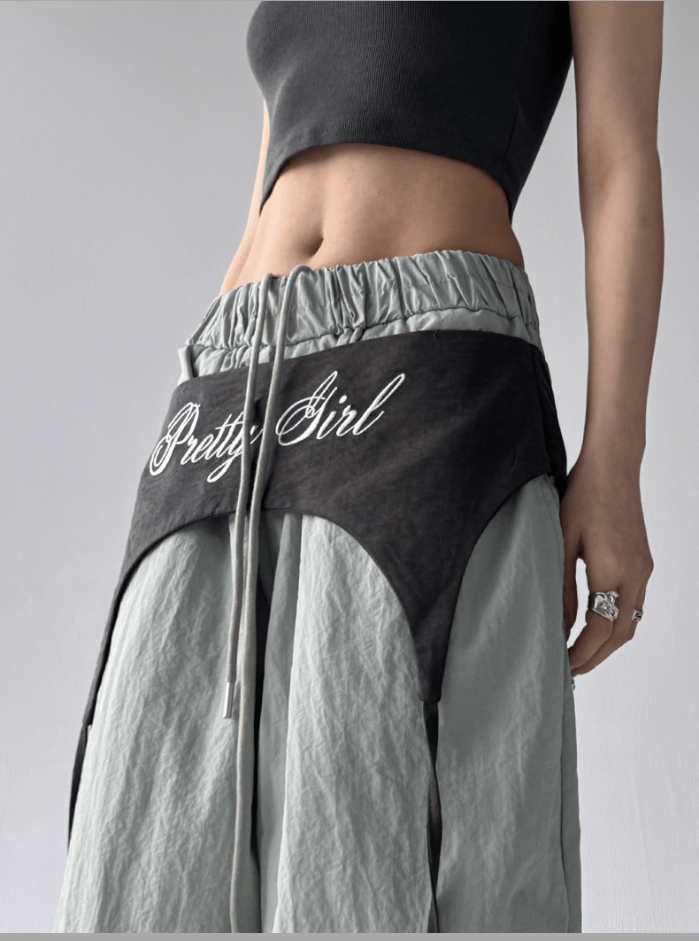 Embroidered Apron - Waist Wide - Leg Pants - COPPING THREADS - CT Select