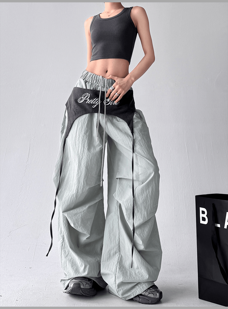 Embroidered Apron - Waist Wide - Leg Pants - COPPING THREADS - CT Select