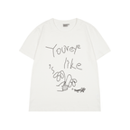 Embroidered Beaded Lettering Graphic Tee - COPPING THREADS - RAPPEYE