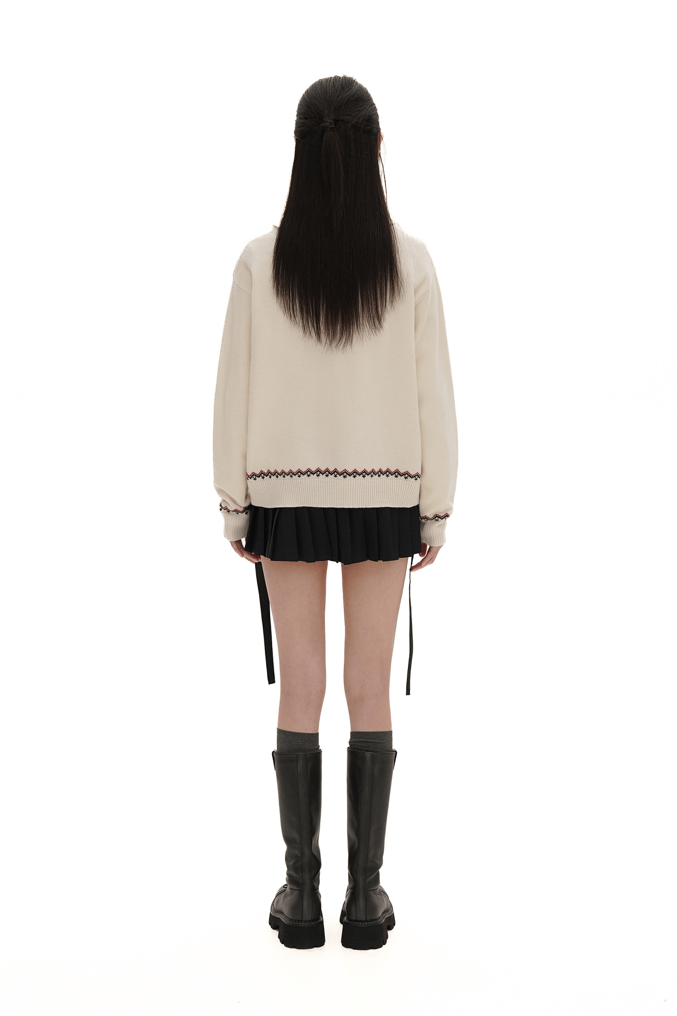 Embroidered Bunny Wool Sweater - COPPING THREADS - MOROMORO