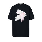 Embroidered Fuzzy Bunny Print Tee - COPPING THREADS - AYF