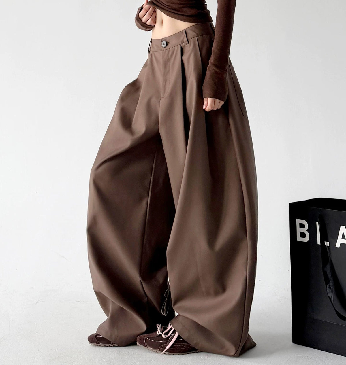 Embroidered-Hem Wide-Leg Pants - COPPING THREADS - CT ORIGINALS