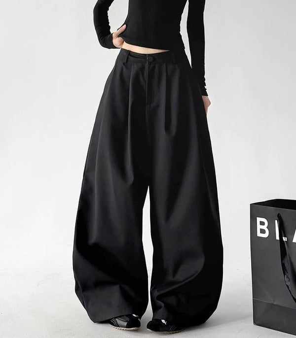 Embroidered-Hem Wide-Leg Pants - COPPING THREADS - CT ORIGINALS