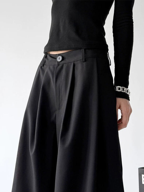 Embroidered-Hem Wide-Leg Pants - COPPING THREADS - CT ORIGINALS
