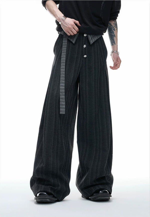 Embroidered Jacquard Wide-Leg Pants - COPPING THREADS - Argue Culture