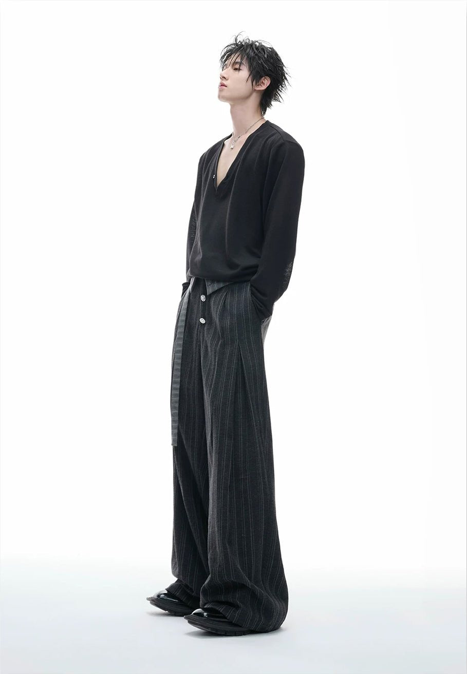 Embroidered Jacquard Wide-Leg Pants - COPPING THREADS - Argue Culture