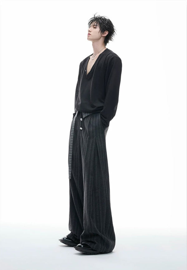 Embroidered Jacquard Wide-Leg Pants - COPPING THREADS - Argue Culture