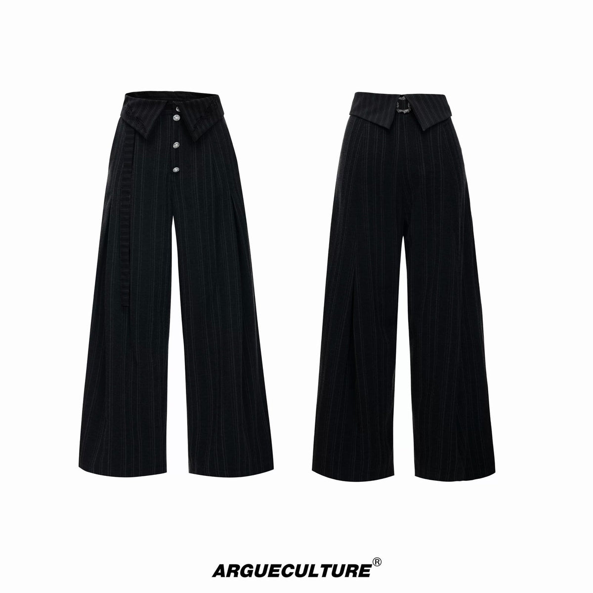 Embroidered Jacquard Wide-Leg Pants - COPPING THREADS - Argue Culture