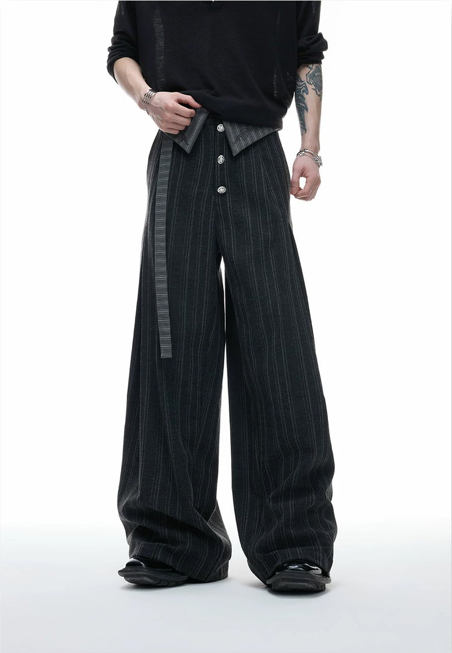 Embroidered Jacquard Wide-Leg Pants - COPPING THREADS - Argue Culture