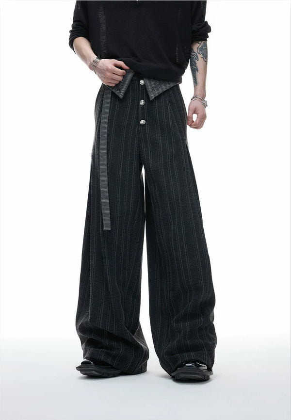 Embroidered Jacquard Wide-Leg Pants - COPPING THREADS - Argue Culture