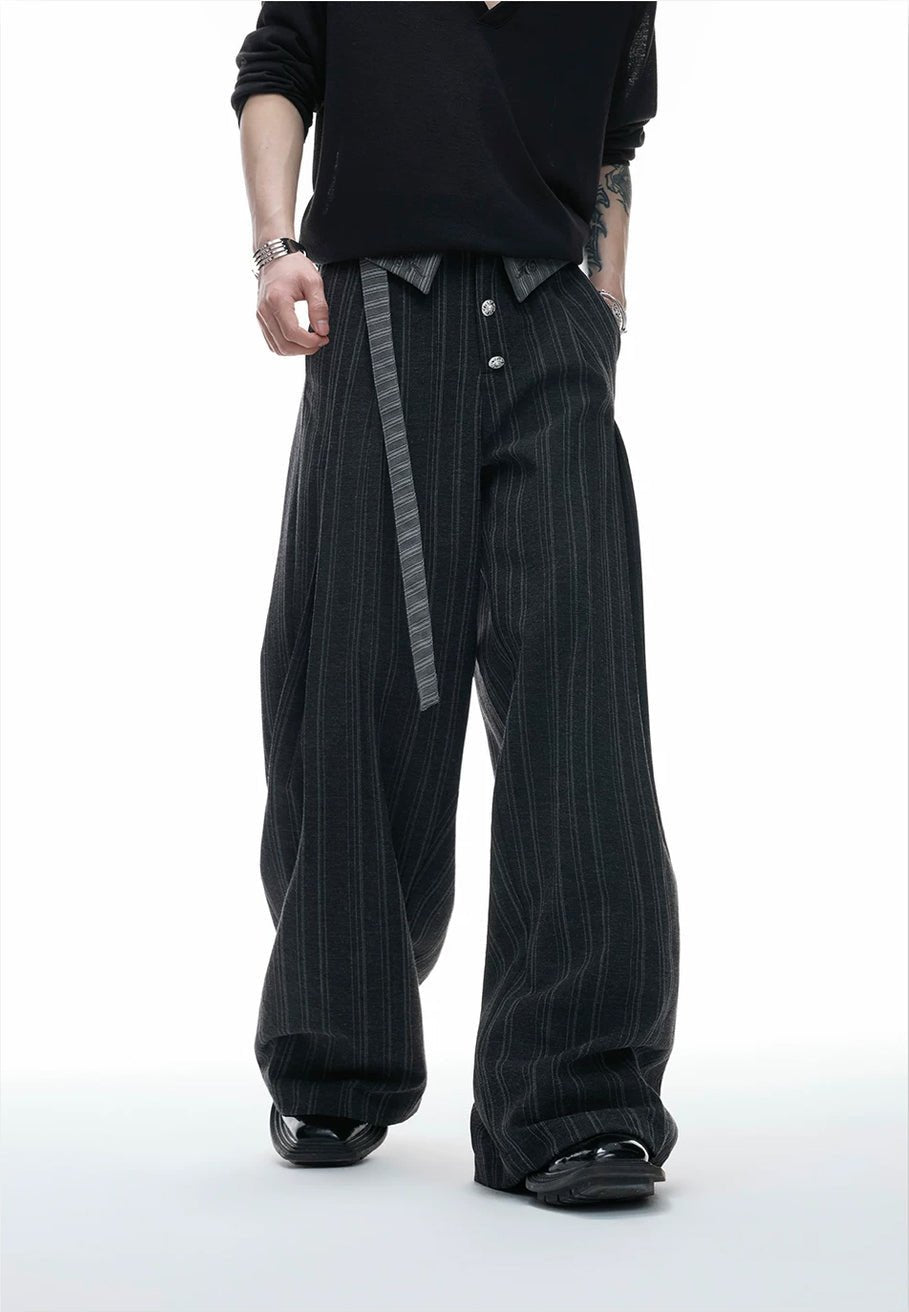 Embroidered Jacquard Wide-Leg Pants - COPPING THREADS - Argue Culture