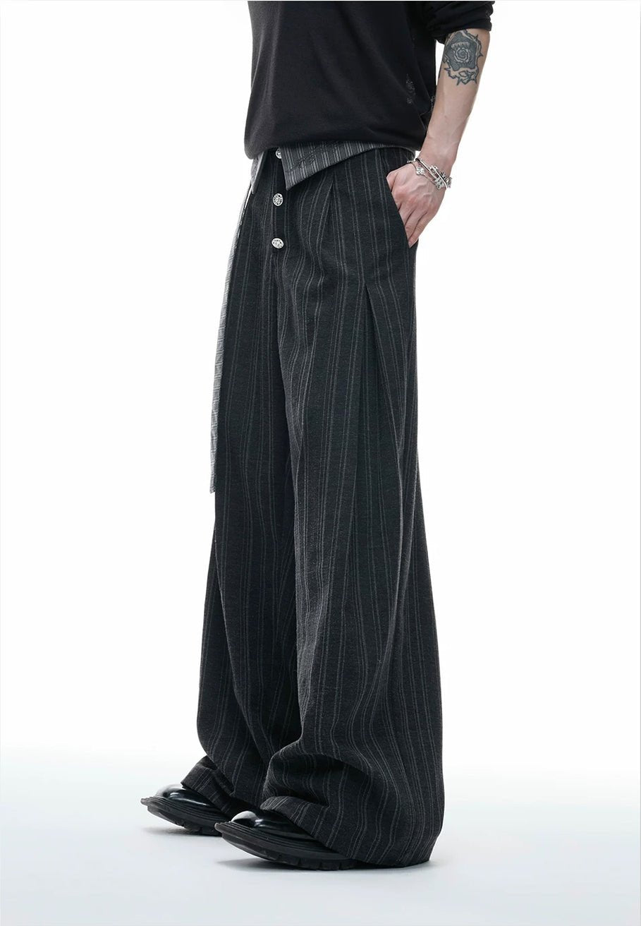 Embroidered Jacquard Wide-Leg Pants - COPPING THREADS - Argue Culture